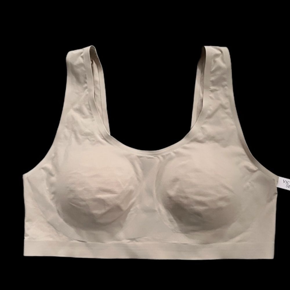 Victorias Secret Seamless Naked’s Smooth Raw Laser Cut padded Bralette Bra M